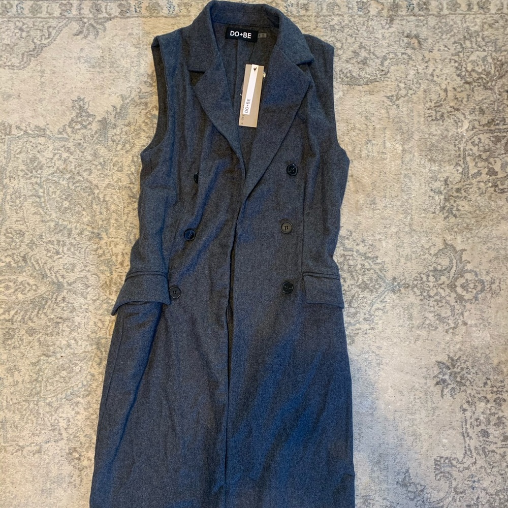 Button-Up Lapel Winter Long Vest